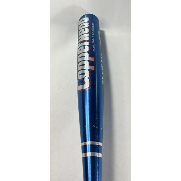Worth Copperhead Blue Teeball Bat Model TB4 26 inch 16 oz 2 1/4" Diameter Bat - Picture 10 of 14